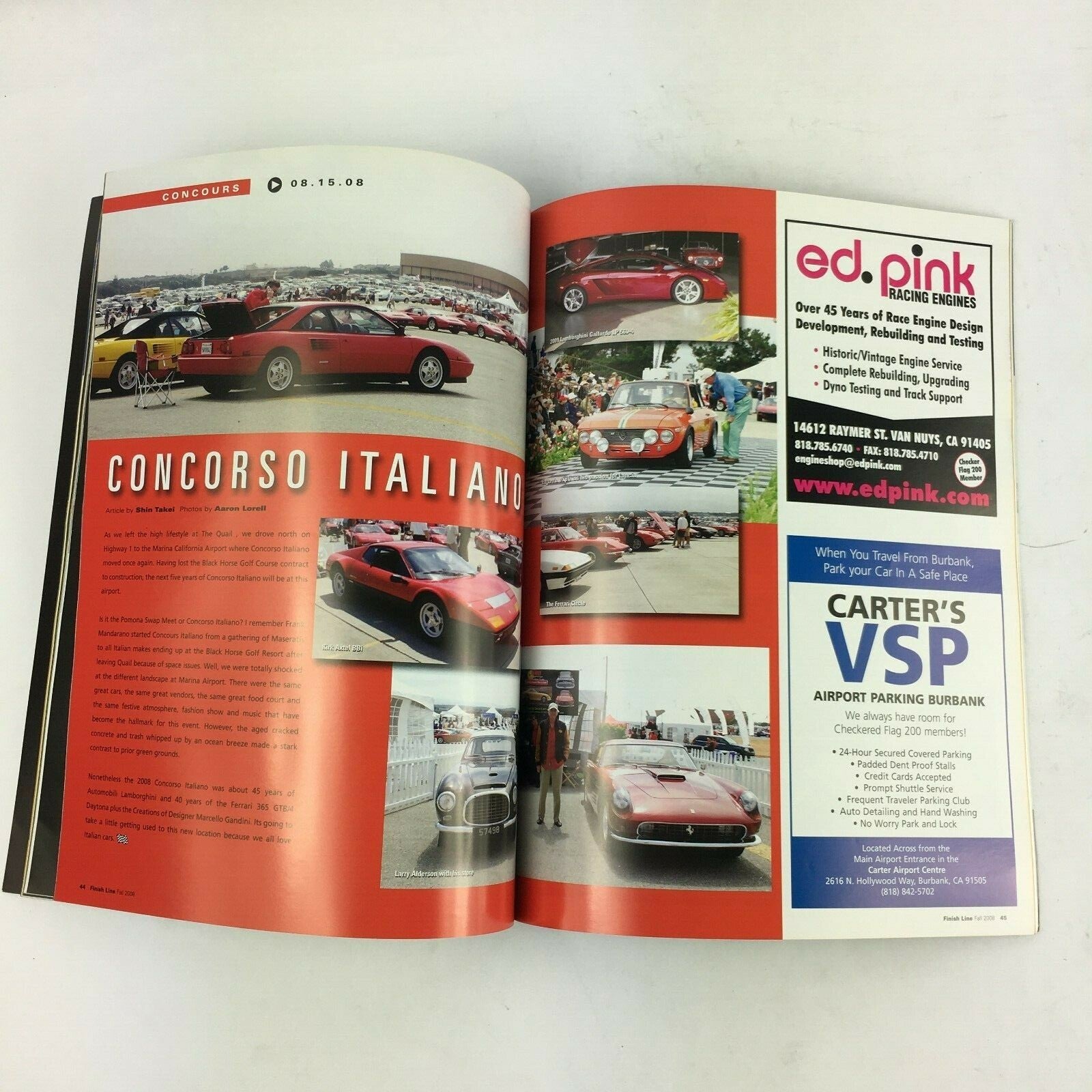Fall 2008 Finish Line Magazine Petersen Automotive Museum Checkered Flag 200