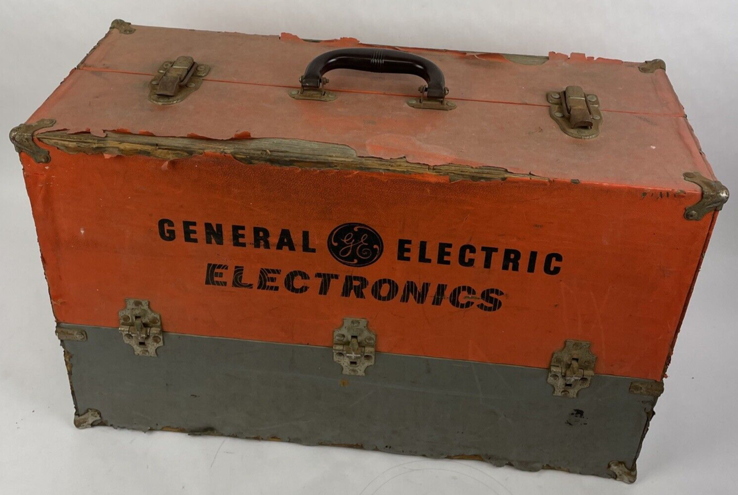 VTG Original GE General Electric Radio / TV Tube Repairman Tube Caddy Full tubes
