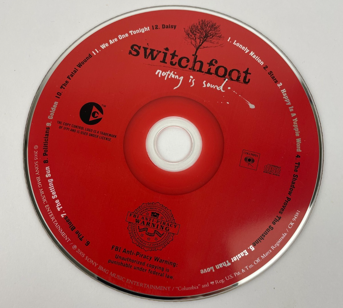 Switchfoot – Nothing Is Sound Digital Audio CD Sony BMG Records 2005
