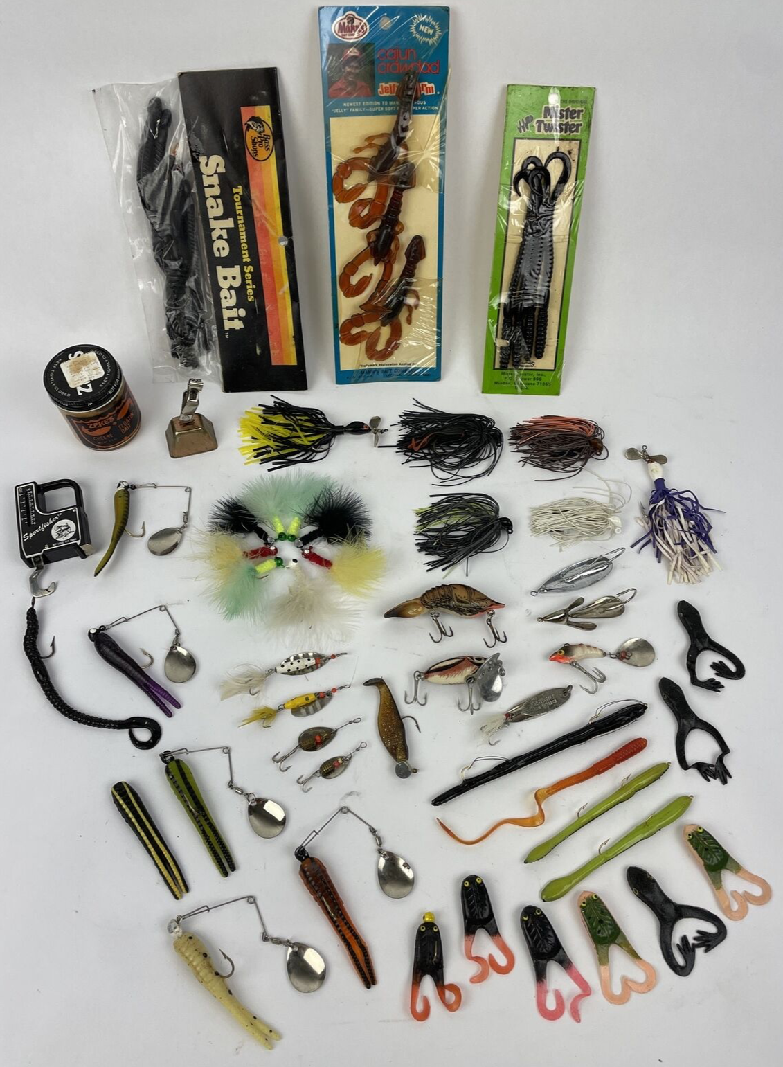 Fishing Lure Lot 50 + Pieces Weed Wing Frog Spinner Jitterbug USA JAPAN - LOOK