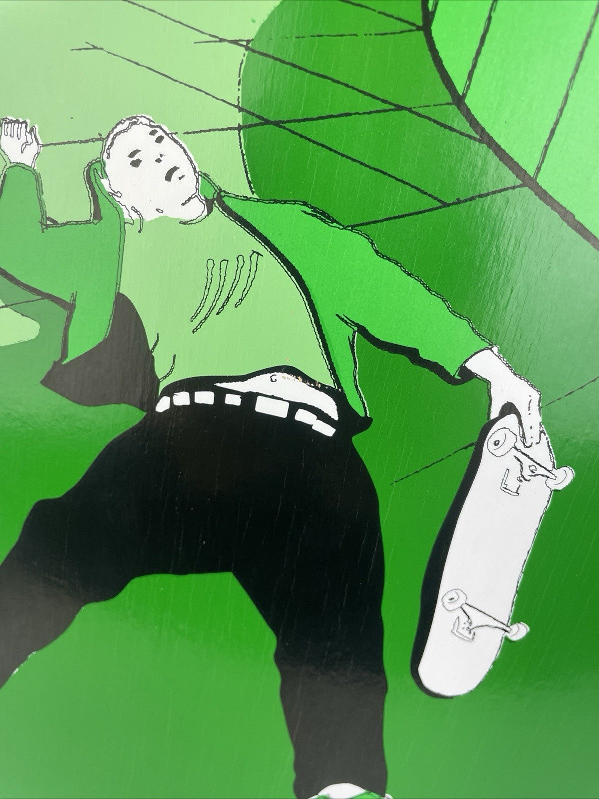 Vintage SP ANNECY France Antione Bellini Pro Model Skateboard Deck " Freddie "