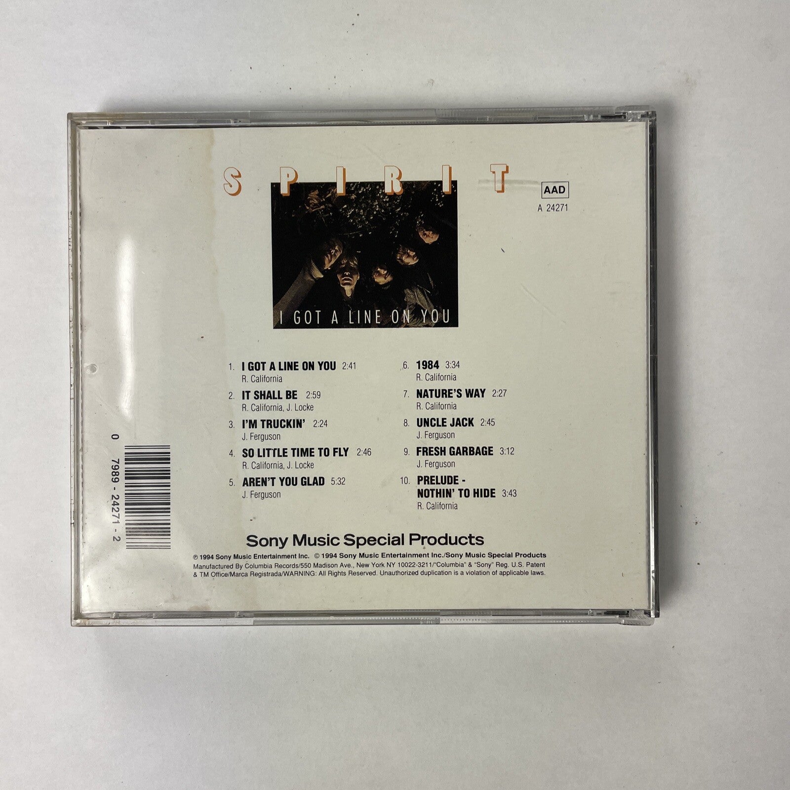 Spirit - I Got You on The Line CD #23