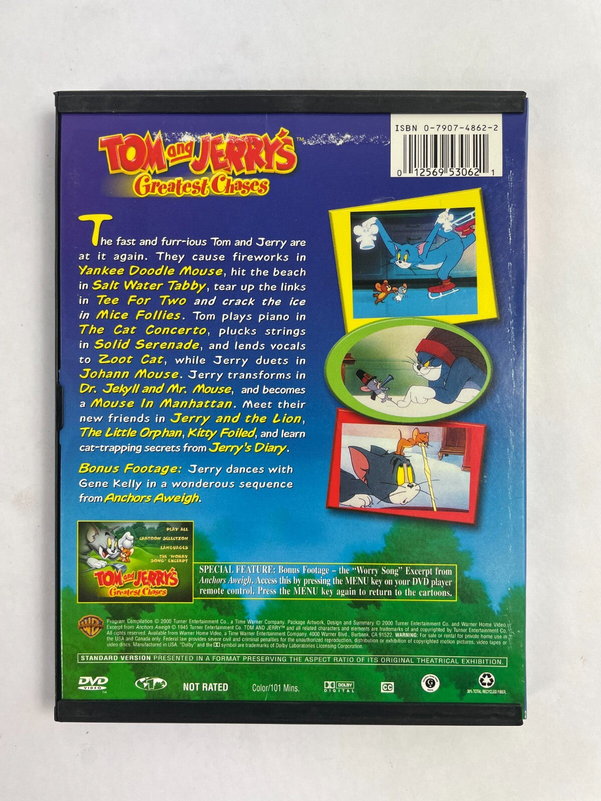 Tom and Jerry's Greatest Chases 14 Greatest Cartoons Over 1 Hour Fun DVD Movies