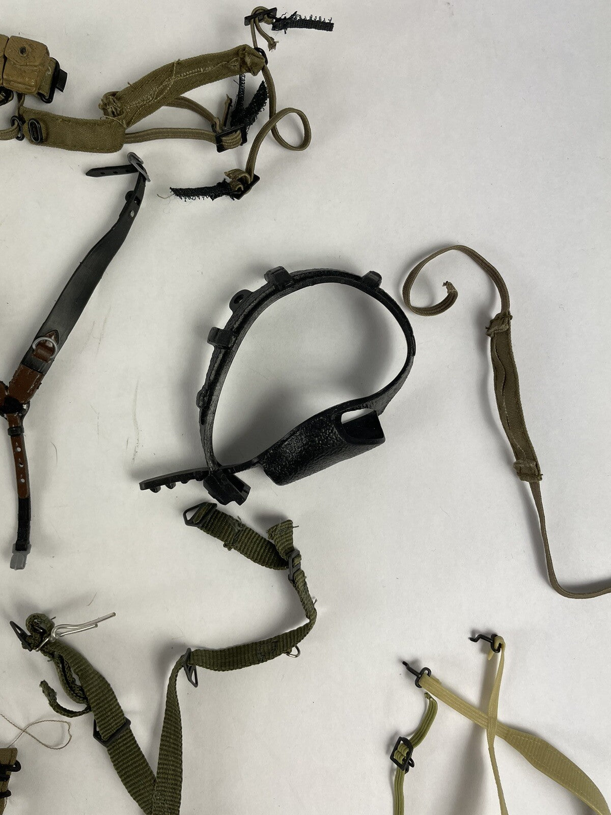 LOT OF 17 VTG 90s GI Joe Belt accessory harness ammo pouch suspender 12" Figures