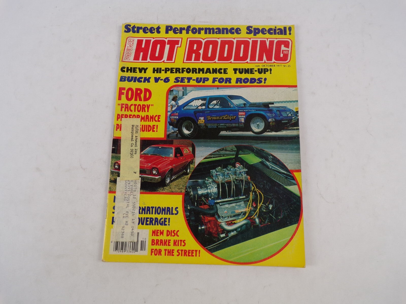 October 1977 Hot Rodding Magazine Chevy Hi Performance Tune Up Buick V-6 Set Up