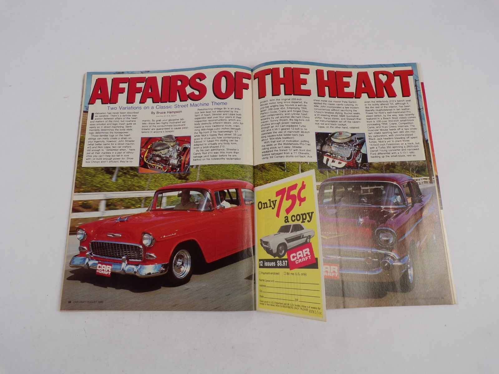 August 1986 Car Craft One Step Beyond Pro Street! Head Hunting For HP! All-New