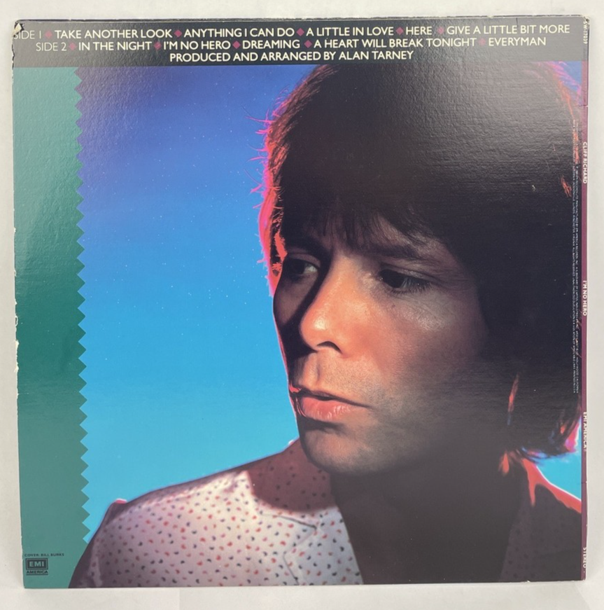 Cliff Richard " I'm No Hero " LP Record Vinyl EMI Records SW-17039 1980