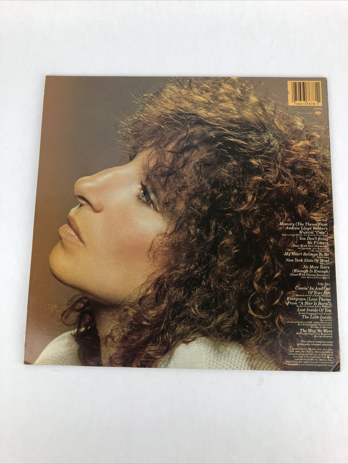 Barbara Streisand "Memories" 12" Vinyl Record LP Columbia Records -Free Shipping