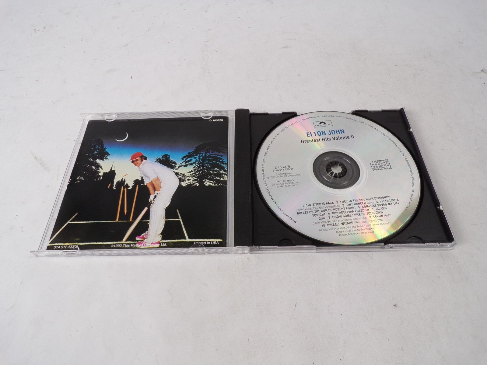 Elton John's Greatest Hits Volume II The Bitch Is Back Lucky In The Sky WitCD#62