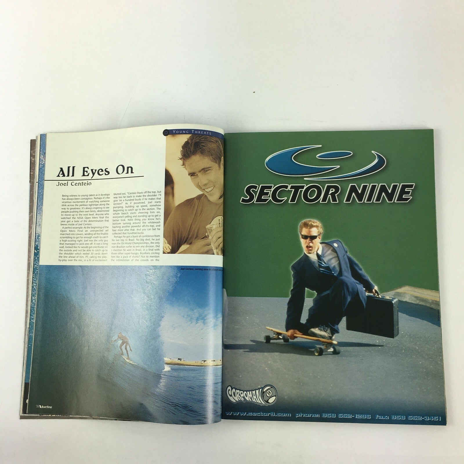 November 2000 Surfing Magazine Sensation The Sixth Sense Domi Nation Aggression