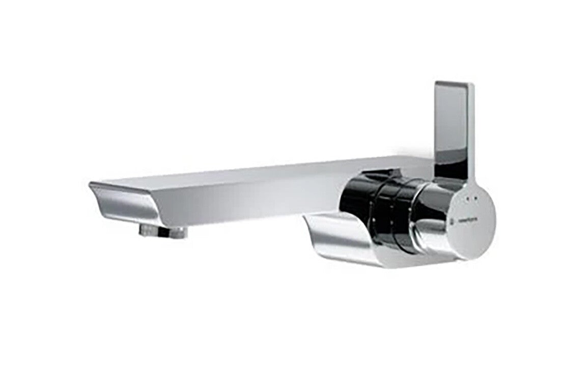 Newform Libera 65732 CH polished chrome wall mounted single lever basin mixer faucet