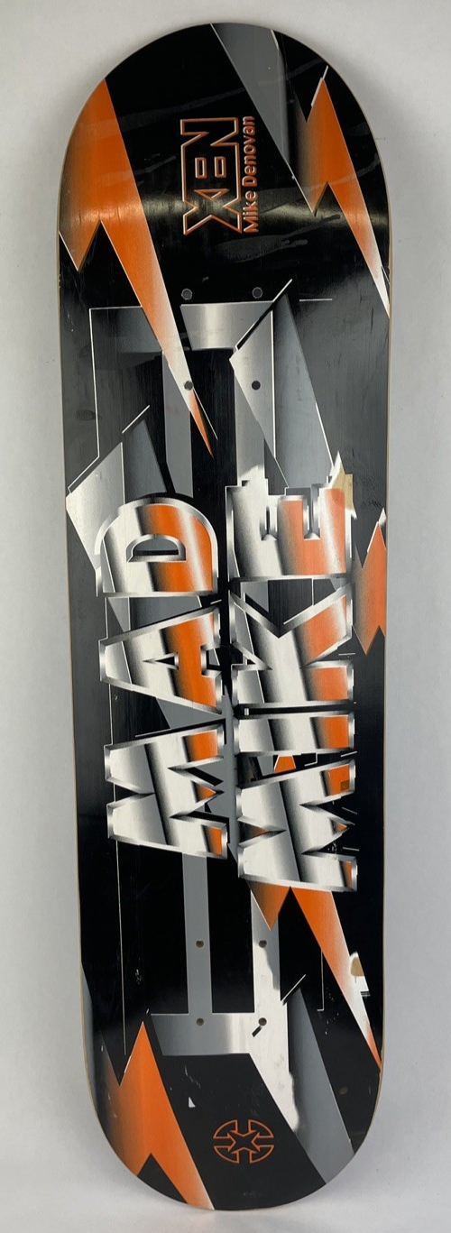 VINTAGE 1996 Mad Mike Denovan Xen Skateboards Deck Screened - Andrew Mapstone