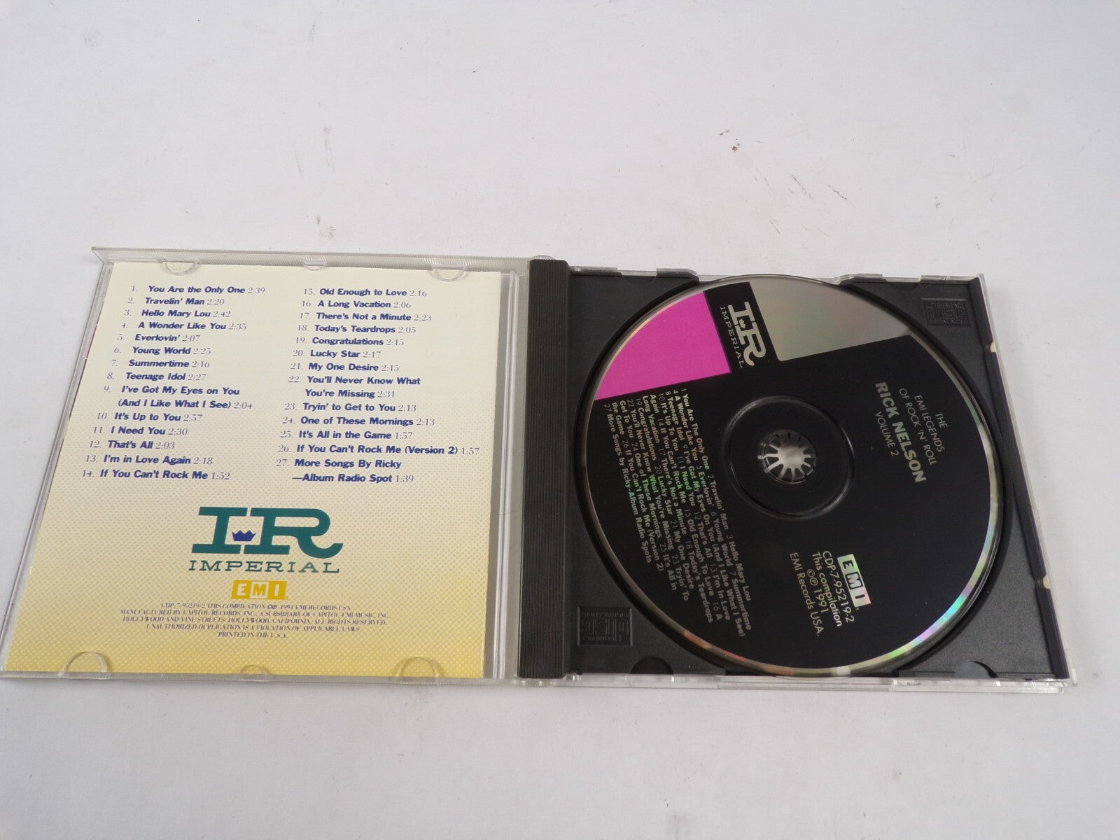 The Best Of Rick Nelson Volume Two Rock N Roll Series Emi Legends of CD#39