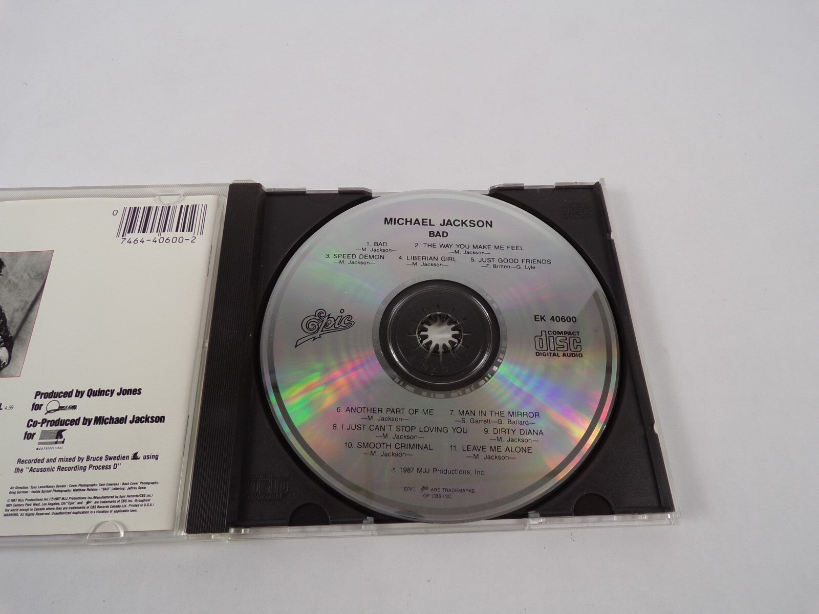 Bad Michael Jackson The Way You Make Me Feel Speed Demon Liberian Girl Just D#59