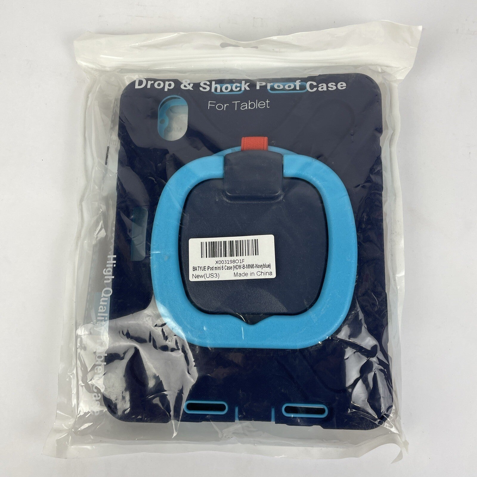 Drop And Shock Proof Case For Tablet Navy Blue And Sky Blue w Stand/Hook Strap +