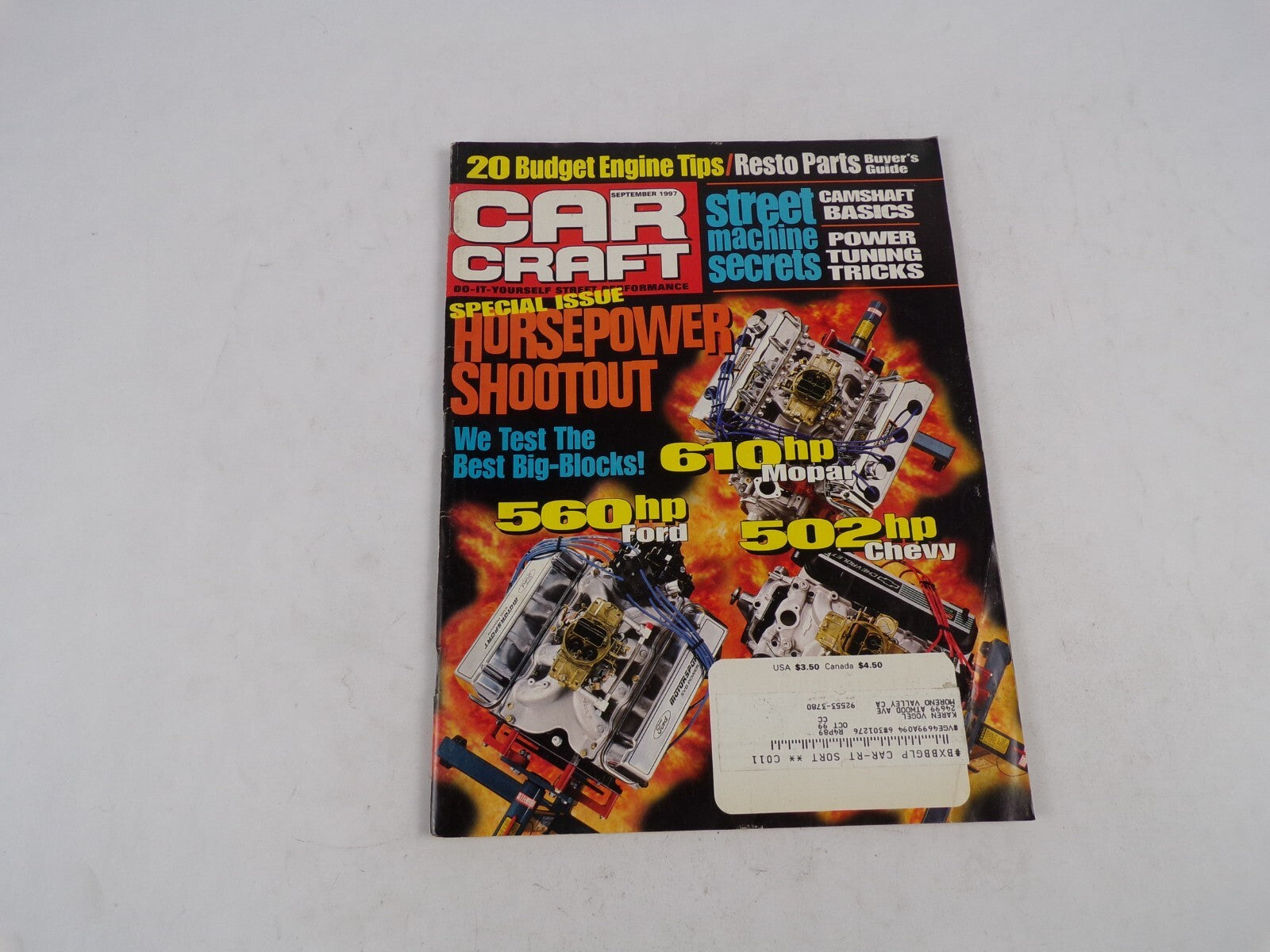 September 1997 Car Craft Special Issue Hoorsepower Shootout We Test The Best Big