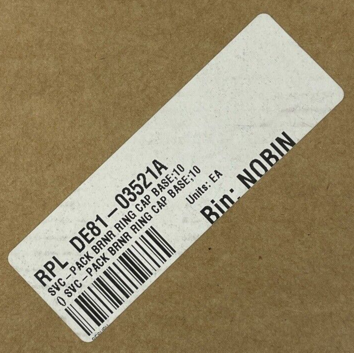 OEM Defendi Burner Ring Cap Base 4.5" Gas Range Stovetop RPL DE8103521A NEW
