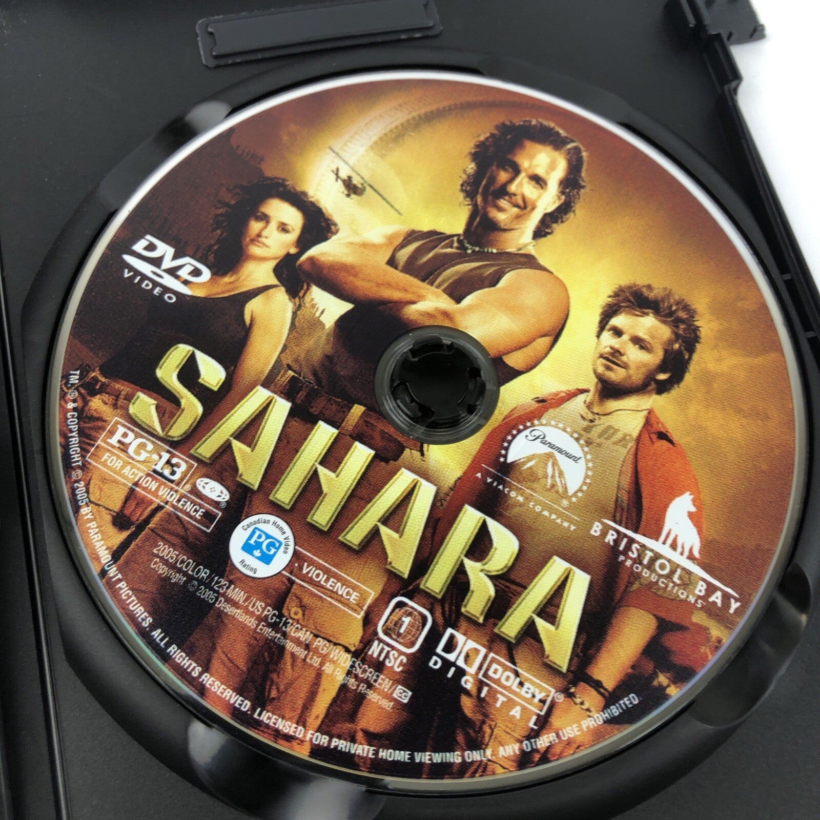 Sahara (DVD, 2005, Widescreen Collection) Matthew McConaughey, Steve Zahn - MINT