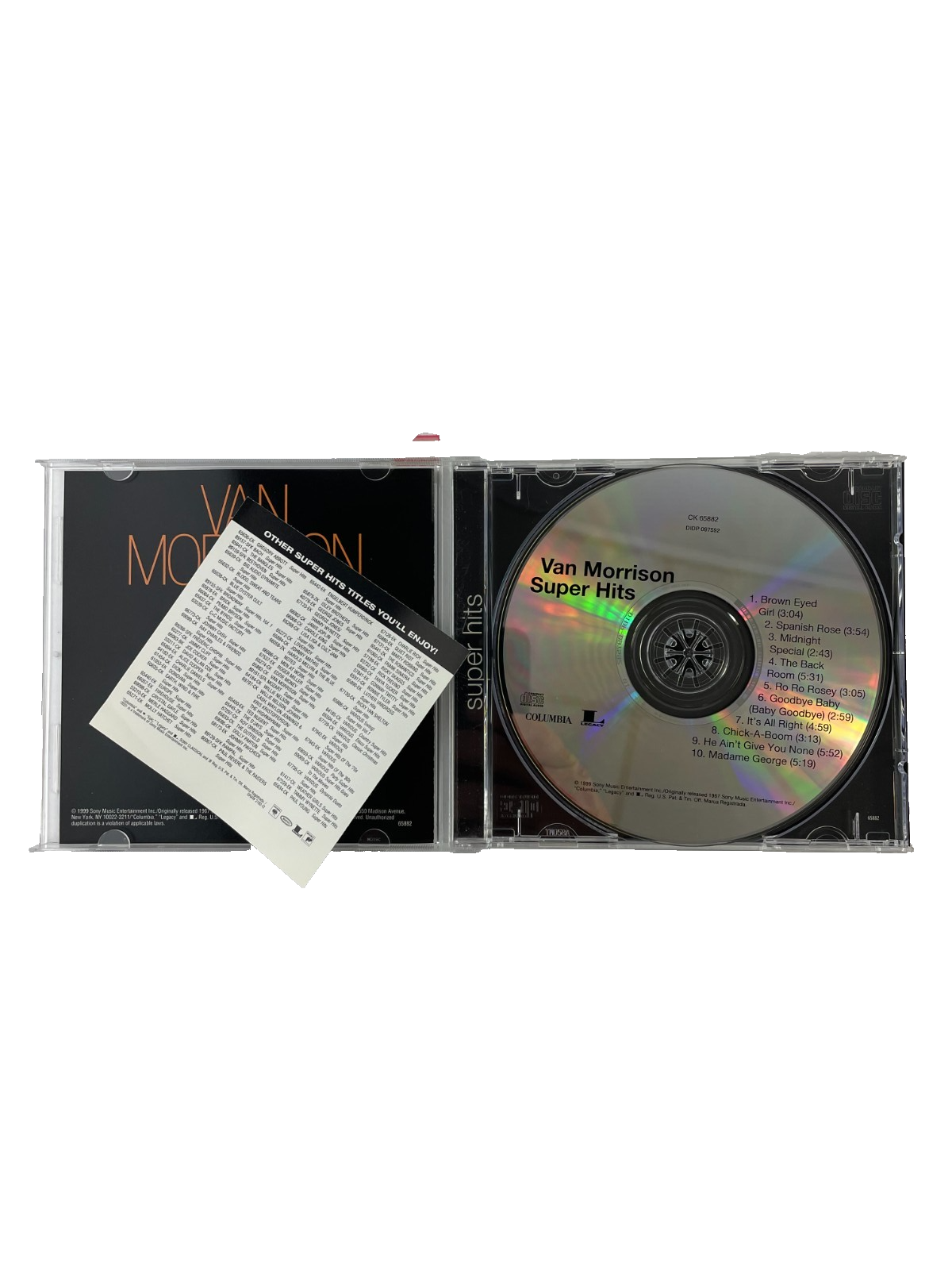 Van Morrison Super Hits Brown Eyed Girl Midnight Special Madame George CD#37