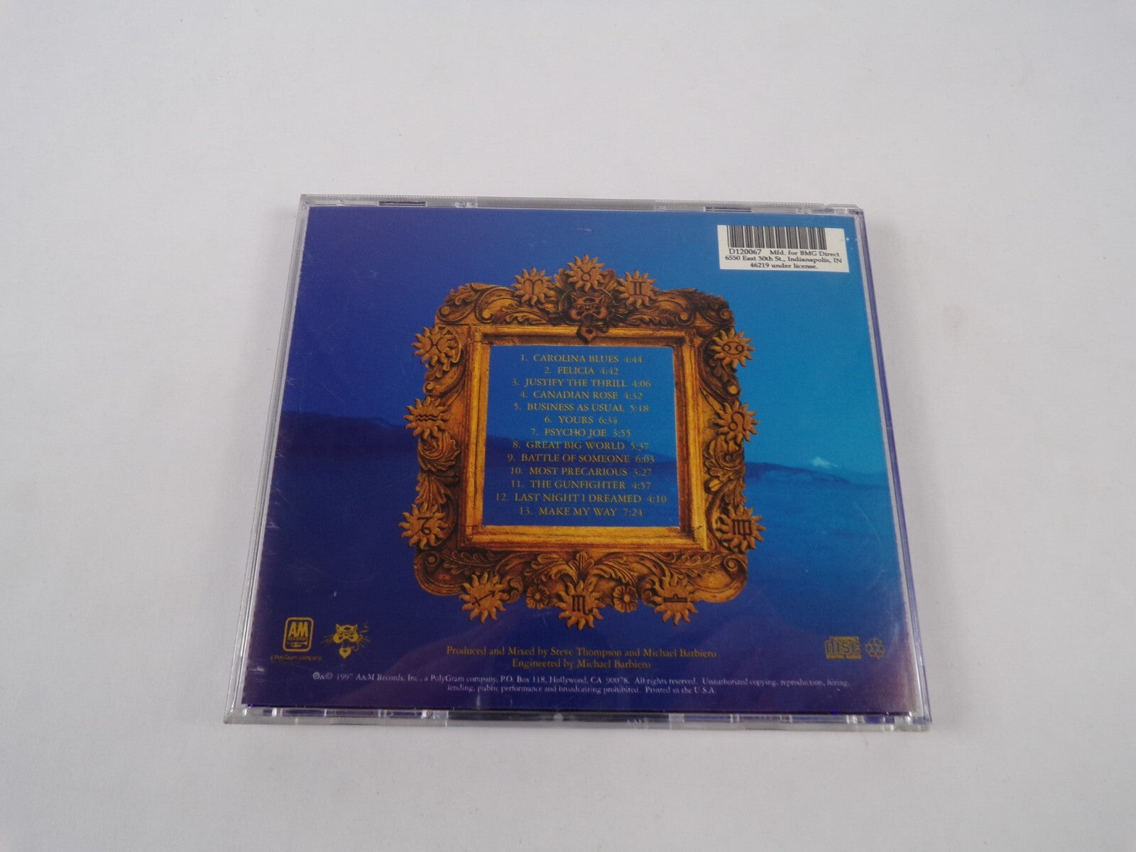 Blues Traveler Straight On Till Morning Carolina Blues Felicia Justify The CD#46