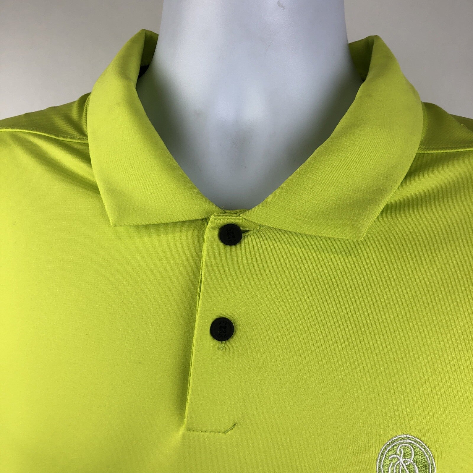 NIKE Dri Fit Men’s Golf Polo XL Rancho Bernardo Inn San Diego Green LOOK VGC