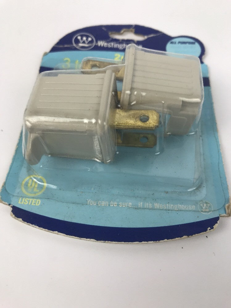 WESTINGHOUSE 3 TO 2 ADAPTER 3-WIRE TO 2-WIRE ADAPTER 2 IN PACK - 3 PRONGS TO 2