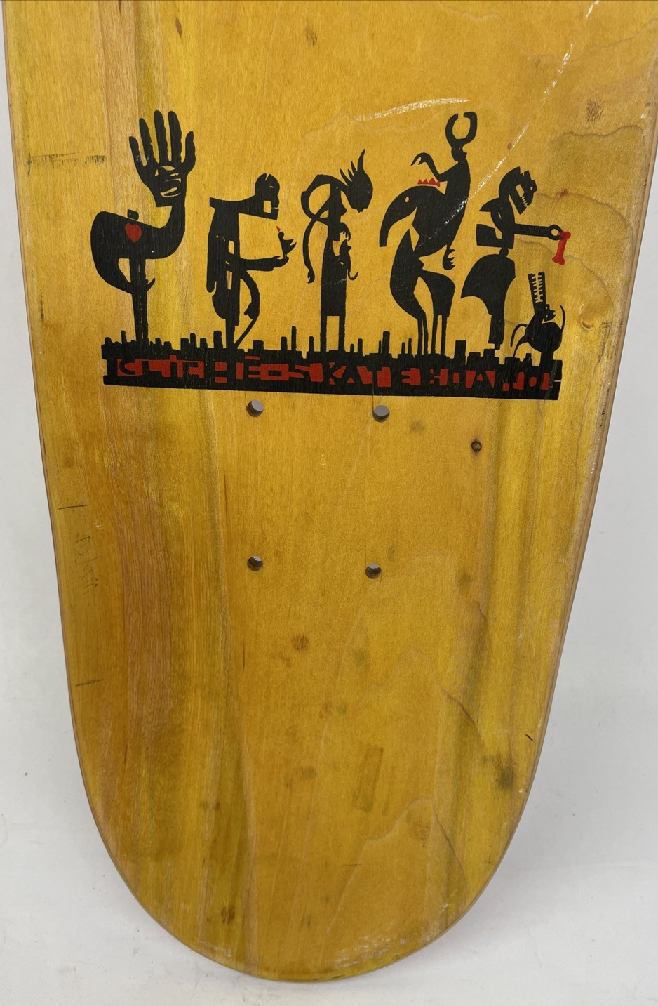 Vintage Cliche Skateboards " Roland Gueissaz " Pro Model Skateboard Deck 7.3"