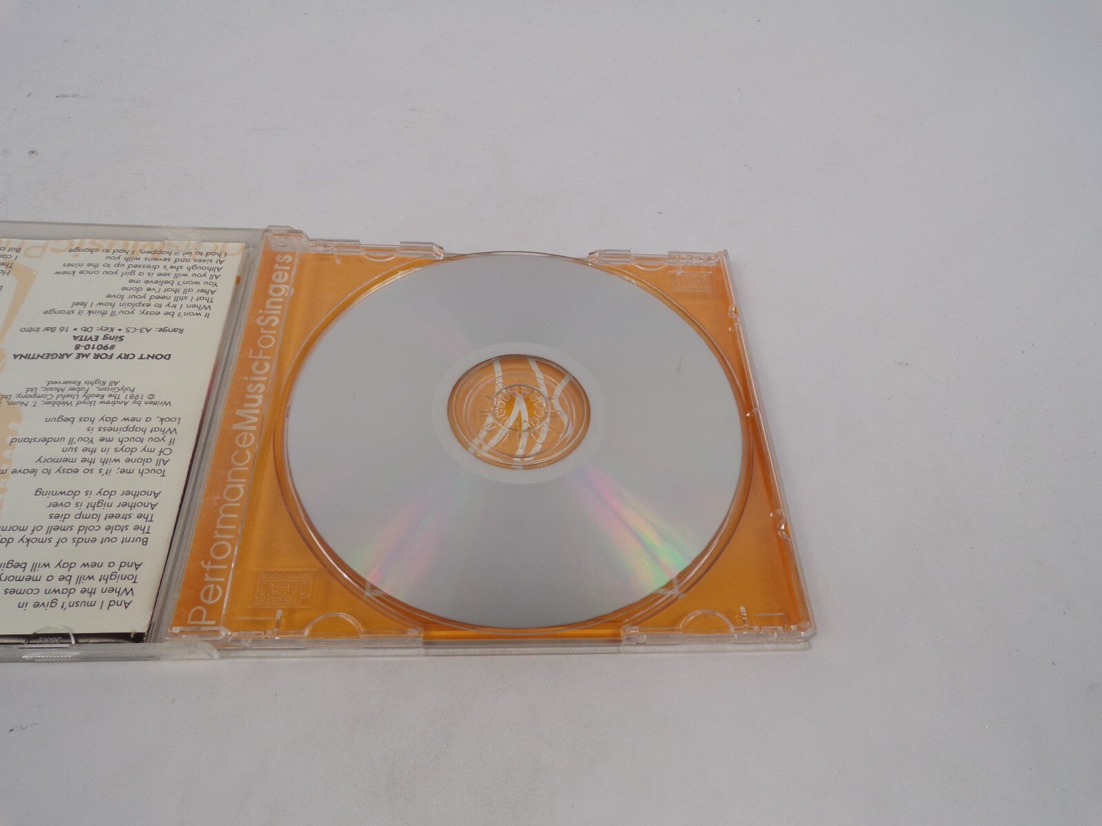 The Entertainer Series Sing Best Of Broadway Tomorrow New York. New York CD#69