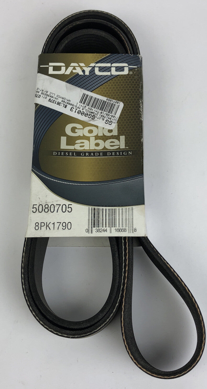 Dayco Gold Label 5080705 serpentine belt 8PK1790 diesel grade