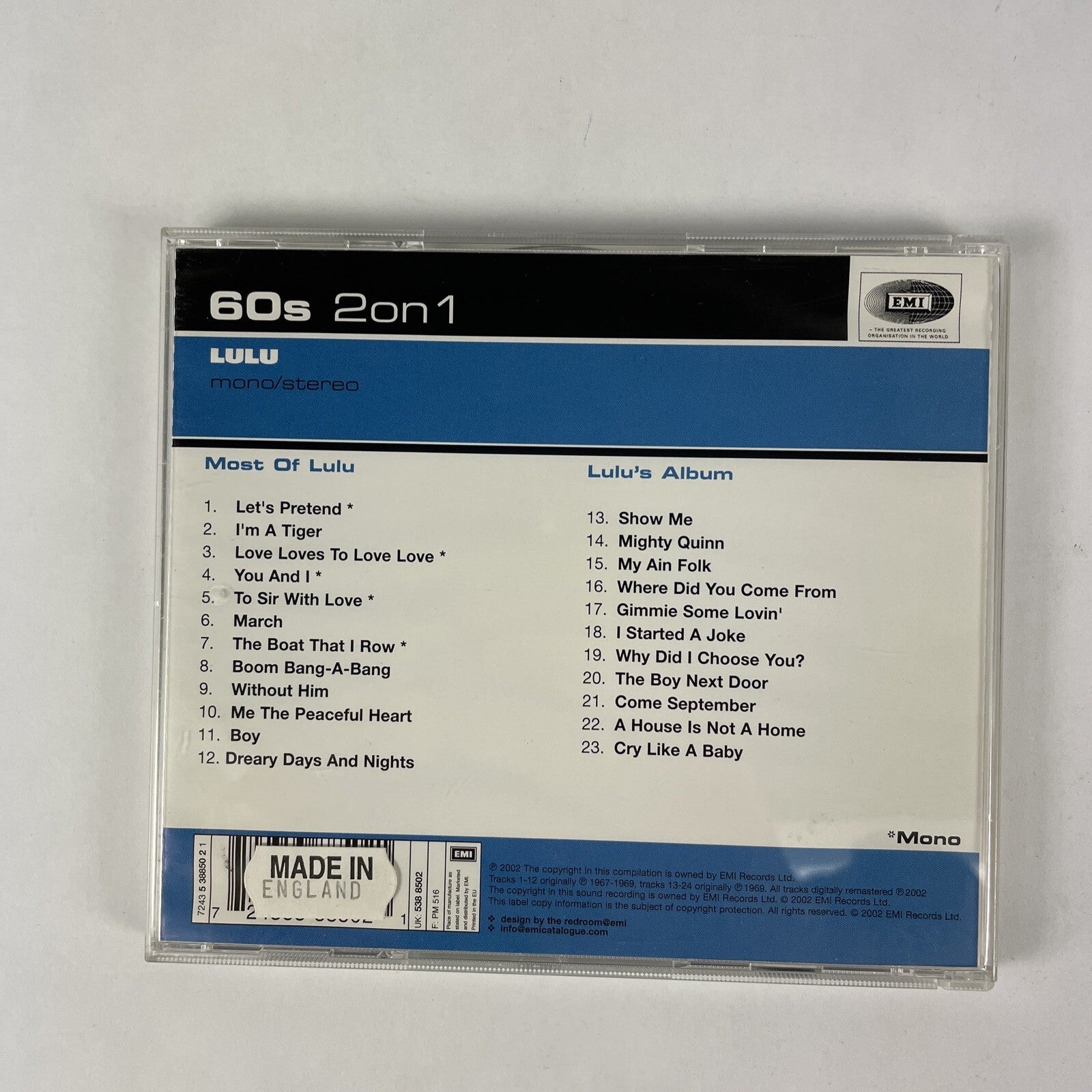 Lulu - Most Of Lulu / Lulu's Album Dual CD (2002) #28