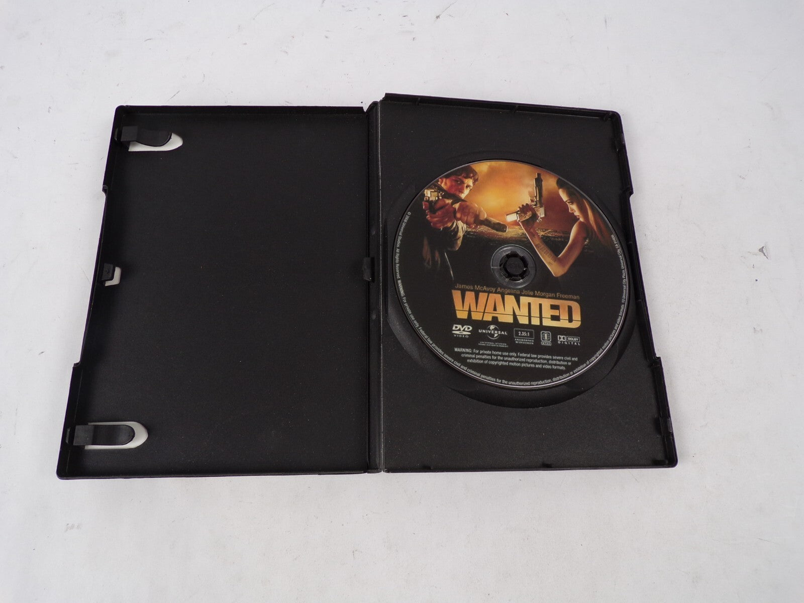 Wanted James Mcavoy Morgan Freeman And Angelina Jolie "Relentless, In DVD Movies