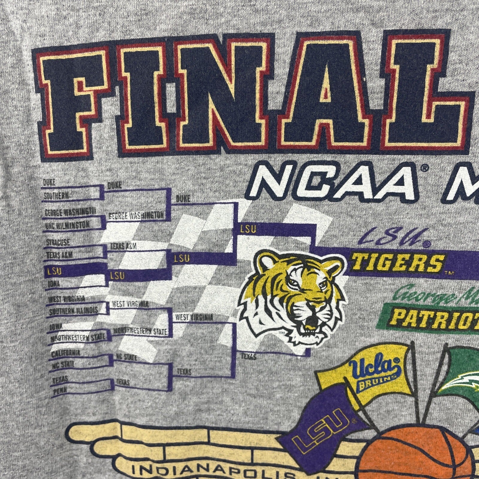 NCAA Final Four Men’s 2006 Indianapolis LS XL Heather Gray Stadium Exclusive VGC