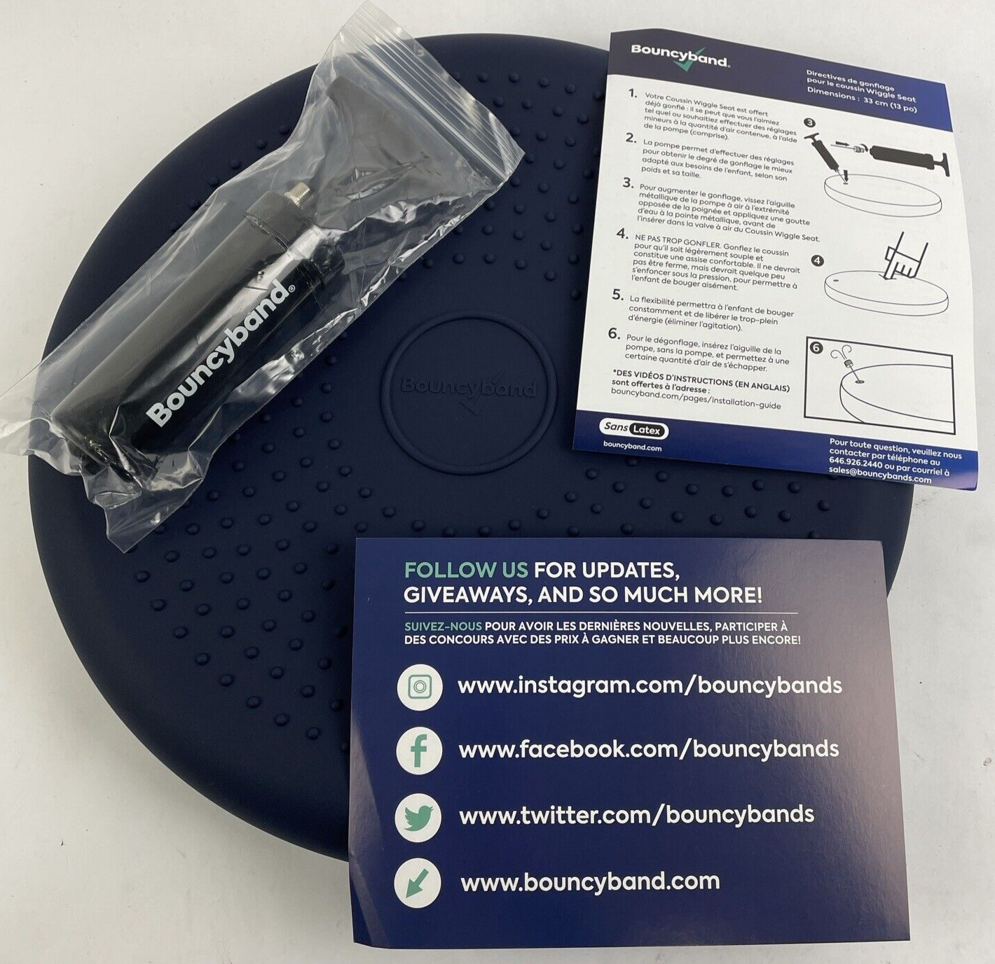 Bouncyband Wiggle Seat Little Sensory Cushion 13" Flexible Alternative Seating