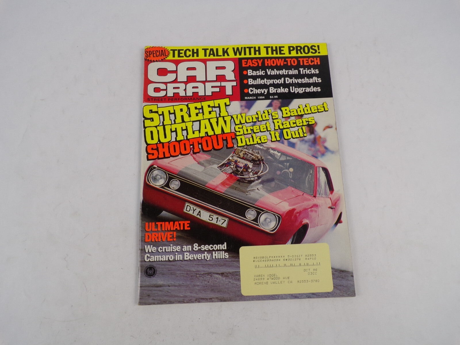 March 1994 Car Craft Street Outlaw Shootout World's Baddest Street Racers Duke