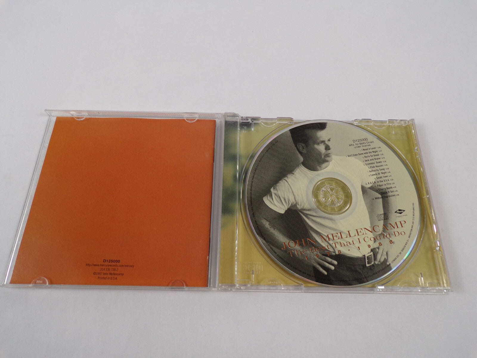 Jolln Mellencamp The Bost That ICould Do I Need A Lover Ain't Even Done CD#59