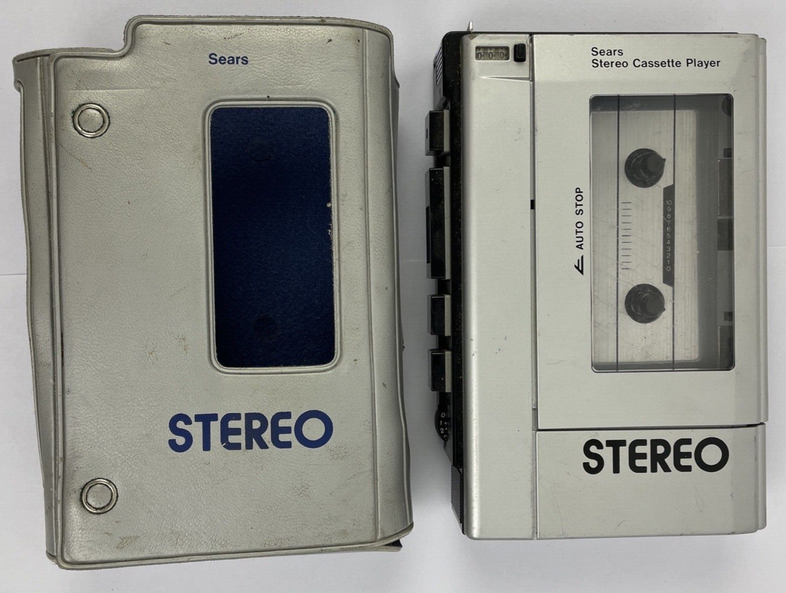Sears Portable Cassette Recorder Model 564.21700150 w Case Made in Japan - RARE