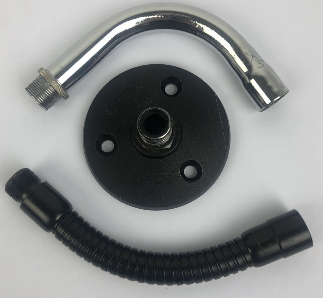 Shure A13HDB Black Heavy Duty Microphone Mounting Flange w Extras - LOOK