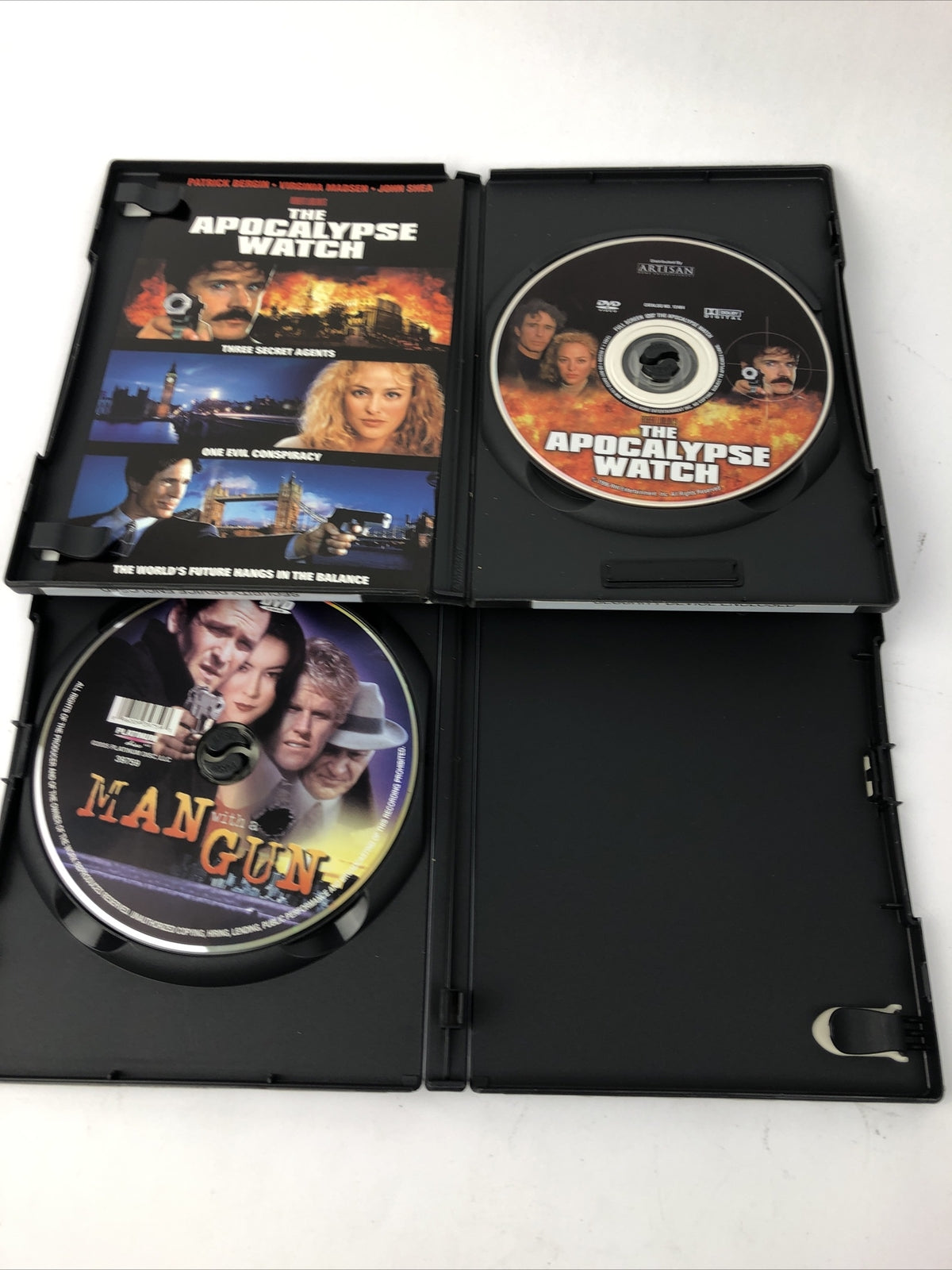 2 x DVD LOT - The Apocalypse Watch + Man With A Gun * Gary Busy John Shea * VGC