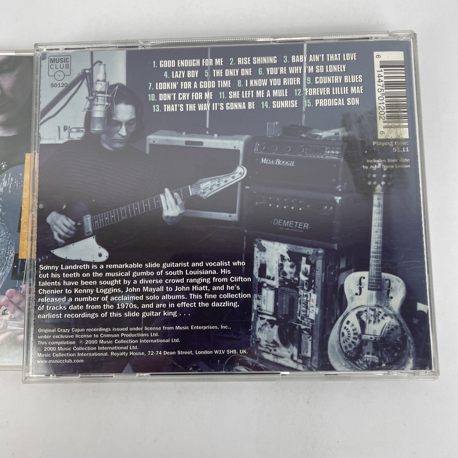 2 x SONNY LANDEREITH South Of I-10 + Prodigal Son the Collection Audio CD - L