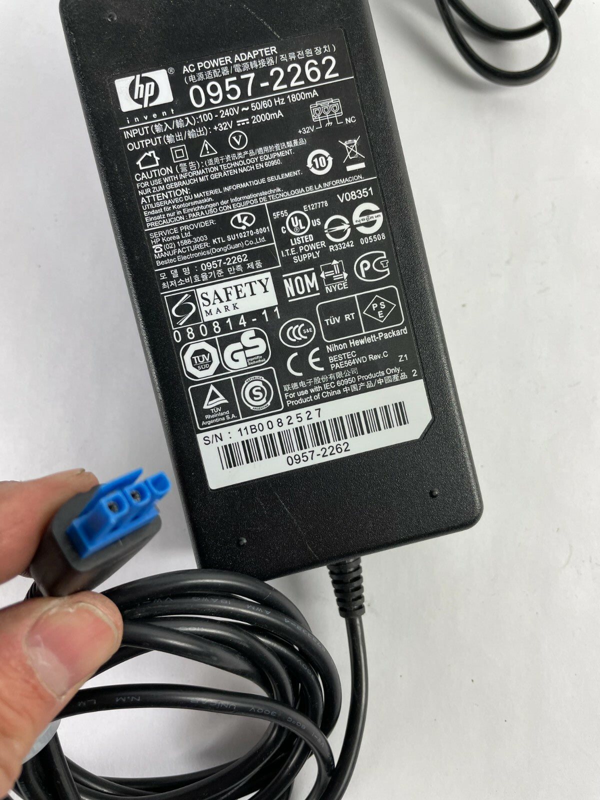 Genuine HP 0957-2262 Ac Adapter Output 32 V 2 A Power Supply Adapter A90