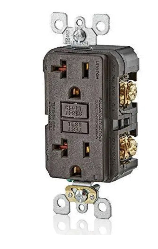 Leviton GFNT2 Self-Test SmartlockPro Slim GFCI Non-Tamper-Resistant Receptacl...