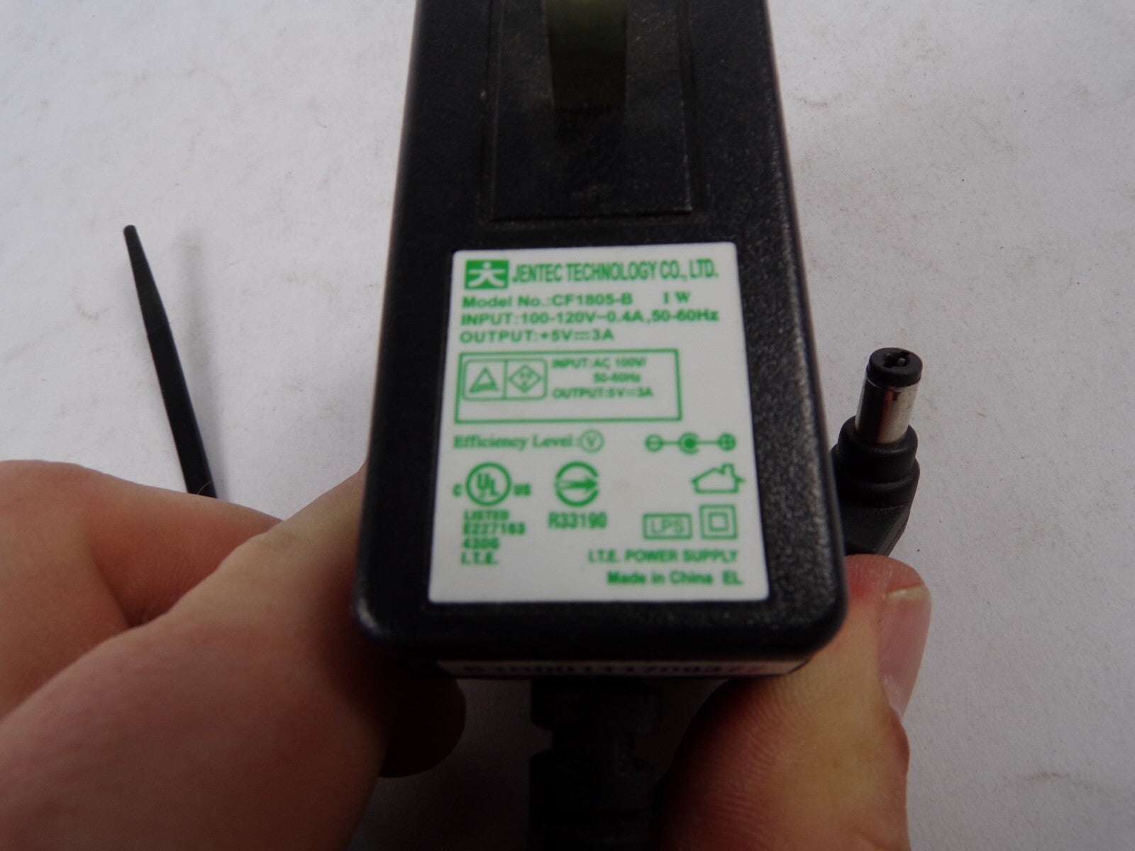 Geniune Jentec Technology CF1805-BIW Output 5 V 3 A Power Supply Adapter A56