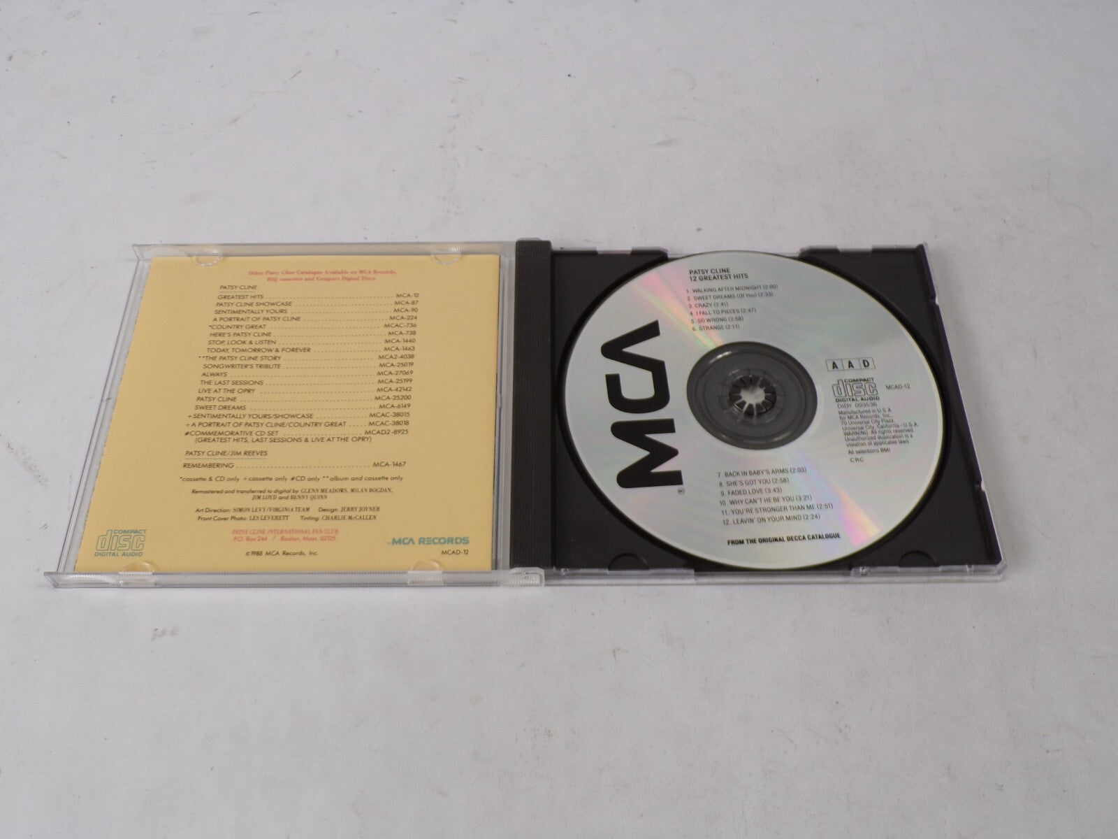 Patsy Shine Walkin' After Midnight Sweet Dreams Crazy I Fall To Pieces So CD#41