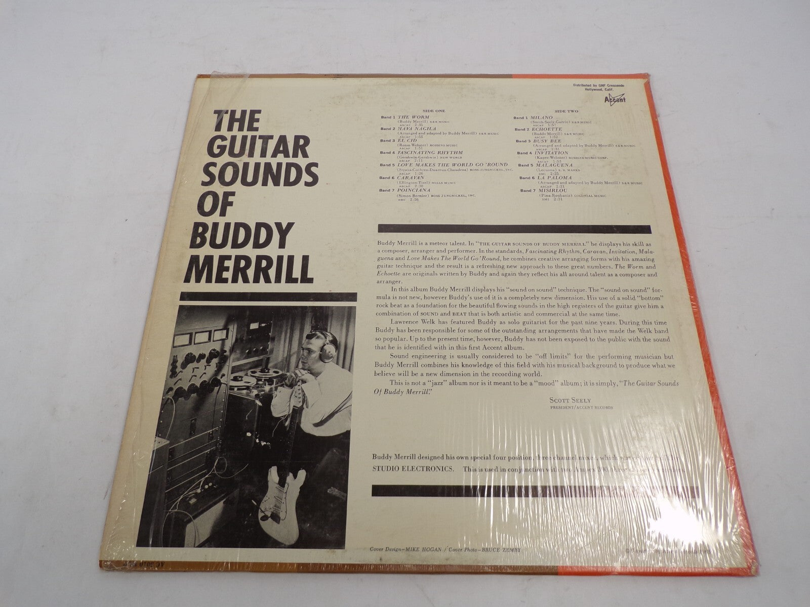 The Guitar Sounds of Buddy Merrill GNP Crescendo Vinyl Record