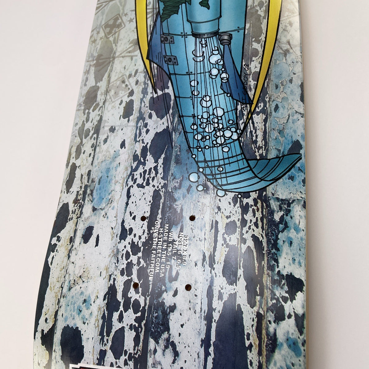 H-Street Art Godoy Killer Hybrid Barracuda skateboard deck made in USA