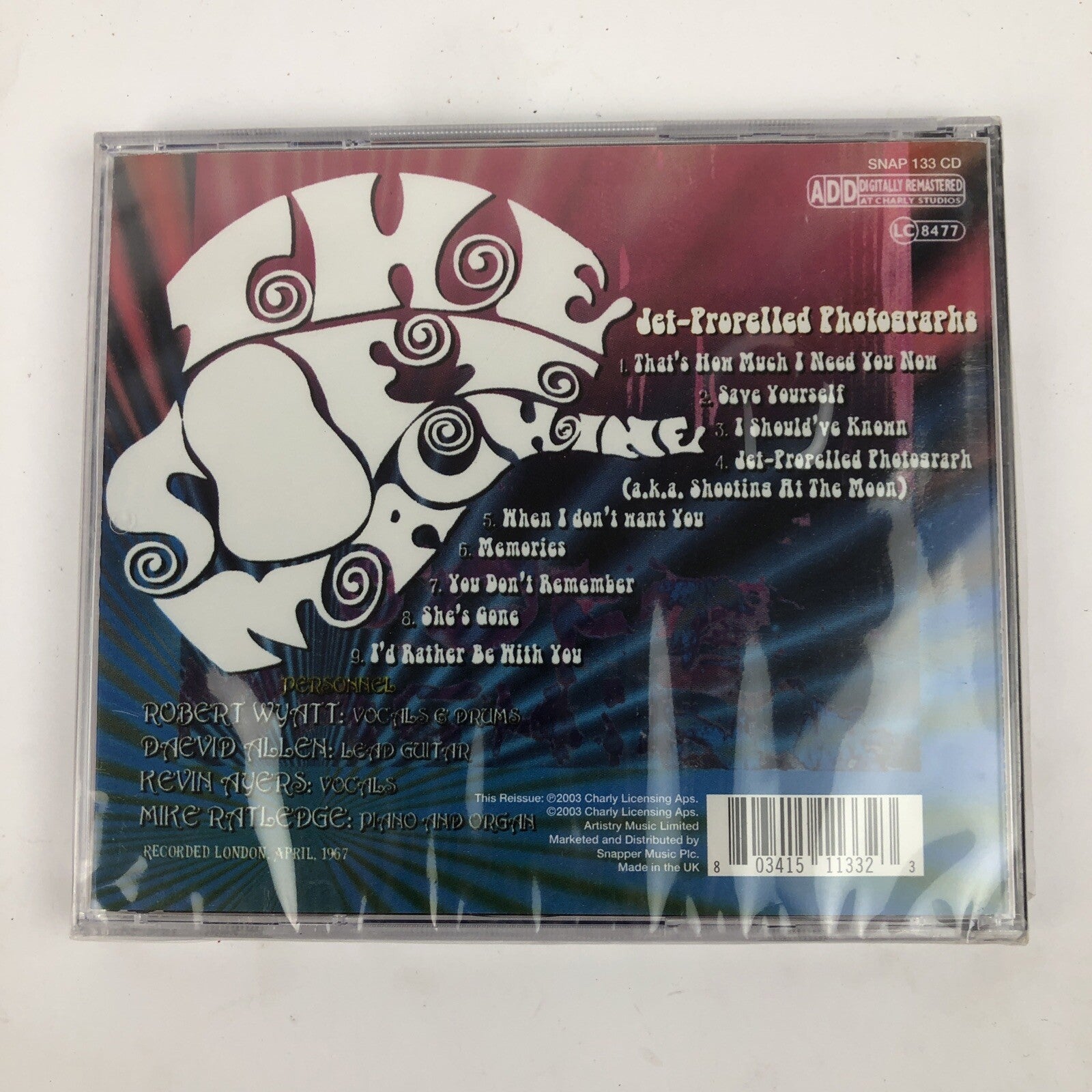 The Soft Machine Jet - Propelled Photographs CLARLY Records CD 2003 UK Import #6
