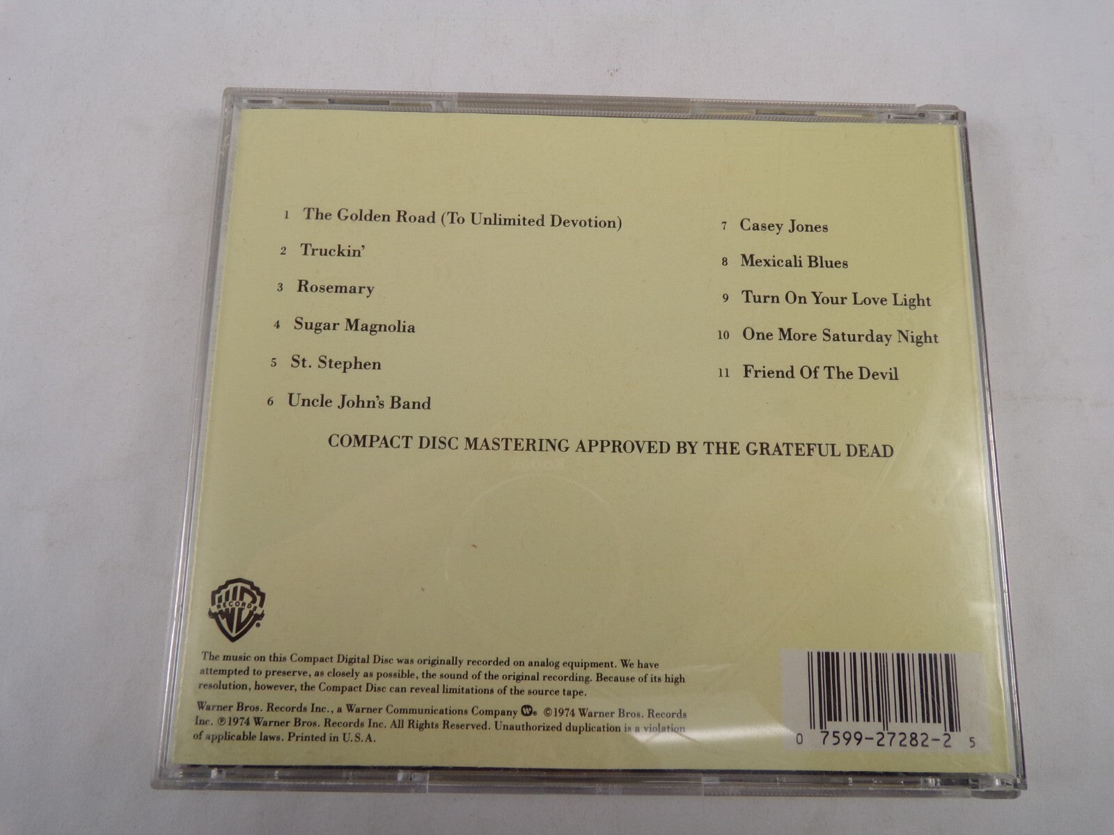 Grateful Dead Skeletons From The Closet The Golden Road Truckin Rosemary CD#57