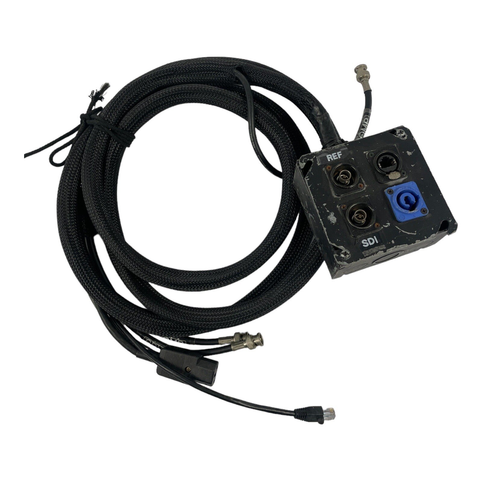Breakout box Audio Snake 4 inputs Neutrik powerCON 20A EtherCon RJ45 BNC #B