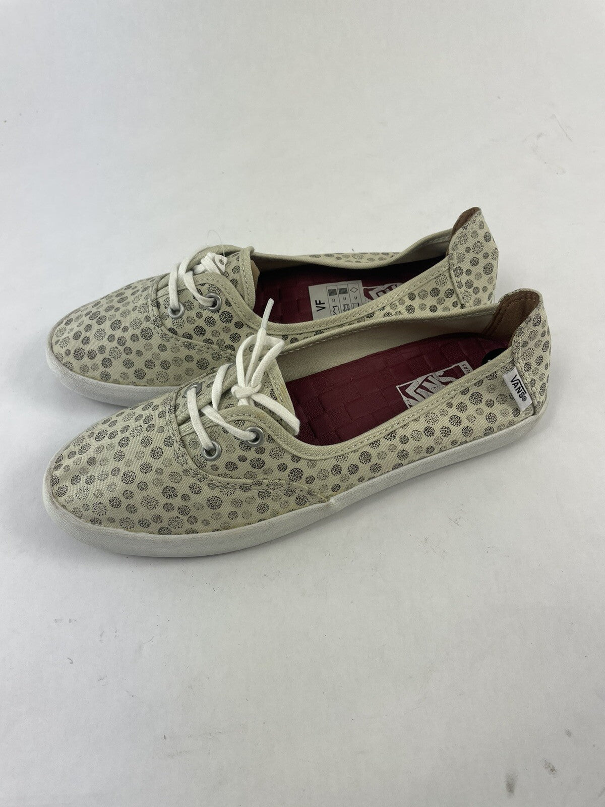Vans Surf Sliders Womens Polka Dot Palisades Vulcan low Slip on shoes Size 5.5