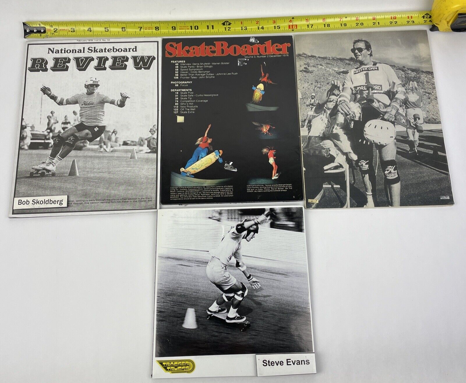 Huge Lot of Vintage Tracker Trucks Skateboarding Trade Show Display Advert Proof